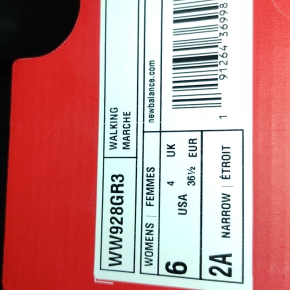 New Balance Walking Marche Style WW928GR3, 2A Narrow/GreySize 6 Women's - Picture 9 of 10